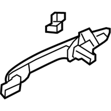 Honda 72680-SNE-A11YD Handle Assembly, Left Rear Door (Outer) (Dark Amber Metallic)