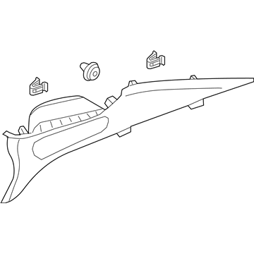 Kia 85860D5000BGA Trim Assembly-Rear Pillar