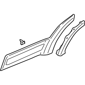 Ford 3L8Z-7825556-AAPTM Body Side Molding