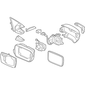 Acura 76200-SJA-315ZK Mirror, R Door (Nighthawk Black Pearl)