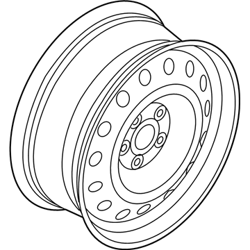 Kia 52910C2910 Wheel Assembly-Temporary