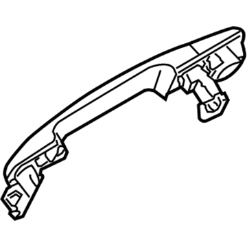 Nissan 80607-7Y092 Front Door Outside Handle Assembly, Left