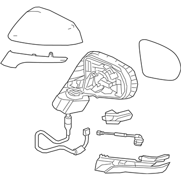 Lexus 87940-48881-C0 Mirror Assembly, Outer R