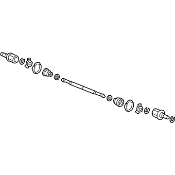 Honda 42310-SXS-A01 Driveshaft Assembly, Passenger Side