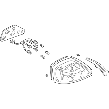Infiniti 26550-AR025 Lamp Assembly-Rear Combination, RH
