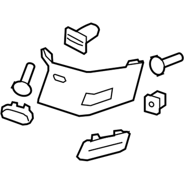 GM 25853301 Rear Pillar Trim