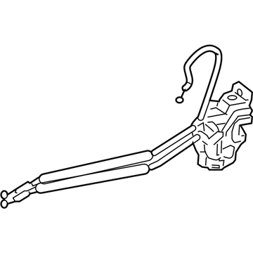 Hyundai 81410-3J000 Latch & Actuator Assembly-Rear Door, LH