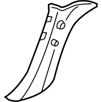 Ford 7L1Z-7803598-AB Weatherstrip Pillar Trim