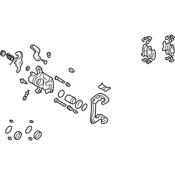 Hyundai 58311-2DA20 Caliper Kit-Rear Brake, RH