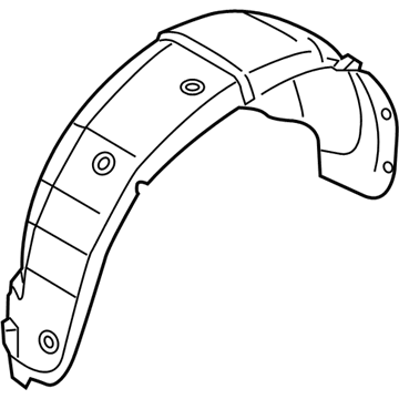 Kia 868401U500 Guard Assembly-Rear Wheel