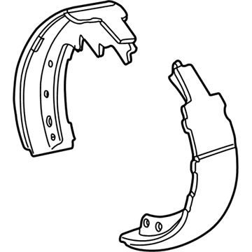 Mopar 4796310 Shoe And Lining Kit Drum