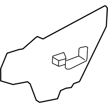 Nissan 80861-7FR0A Screen-Sealing, Front Door LH