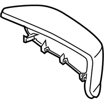 Honda 76251-TA0-A01ZF Cap, Driver Side Skull (Basque Red Pearl)