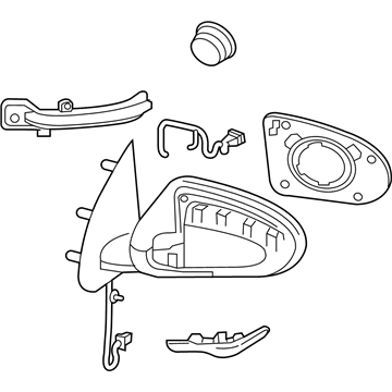 Nissan 96301-5RL0C Door Mirror Assy-RH