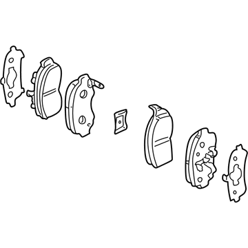 Honda 45022-S3Y-A03 Pad Set, Front