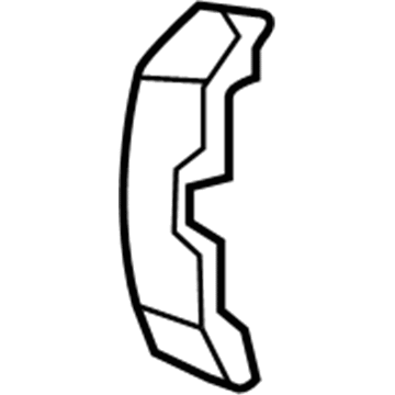 Honda 73426-SCV-A01ZA Cover, R. Access Panel Glass Lock *NH1L* (BLACK)