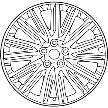 Kia 529103T670 Wheel Assembly-Aluminum