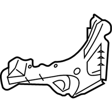 BMW 41-13-7-111-074 Right Engine Compartment Partition