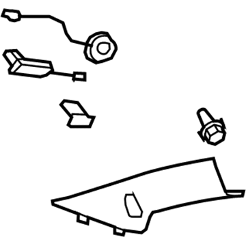 GM 20778189 Molding, Windshield Side Upper Garnish