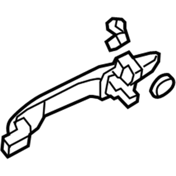 Honda 72180-SNE-A11ZW Handle Assembly, Driver Side Door (Outer) (Crystal Black Pearl)