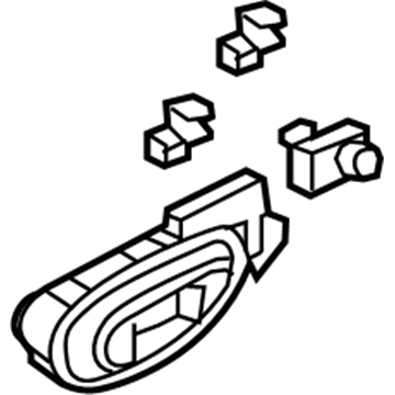 Honda 72120-SNA-A21ZD Handle Assembly, Right Front Door Inside (Graphite Black)