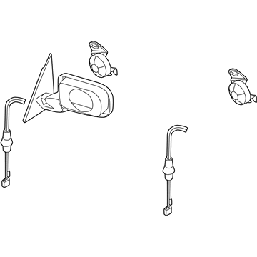 BMW 51-16-7-890-825 Heated Outside Mirror, Left