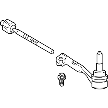 BMW 32-10-8-090-617 Left Tie Rod Assembly