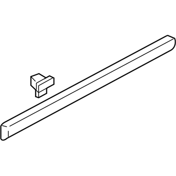 Honda 75323-SHJ-A21ZE Protector, L. RR. Door *NH662P* (SAGE BRUSH PEARL)