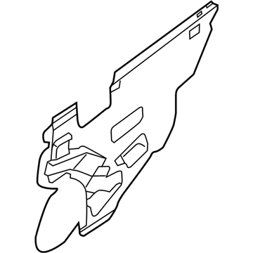 Nissan 82860-3TA3B Screen-Sealing, Rear Door