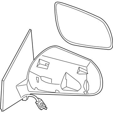 Nissan 96302-CB800 Mirror Assembly-Door, LH