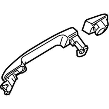 Nissan 80607-5Z052 Front Door Outside Handle Assembly, Left