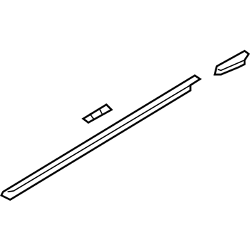 Hyundai 82220-3K010 Weatherstrip Assembly-Front Door Belt Outside RH