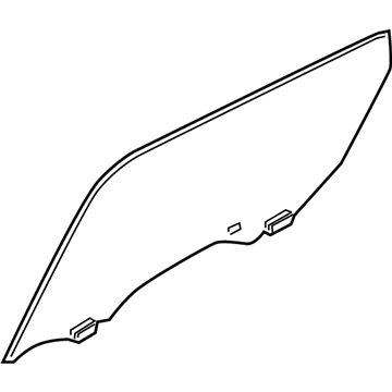 Infiniti 82300-1MA0A Glass Rear Window RH