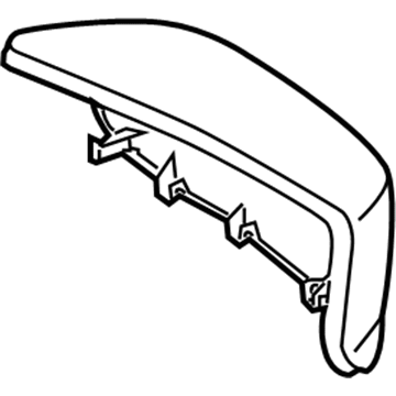 Honda 76201-TA0-A01ZC Cap, Passenger Side Skull (Taffeta White)