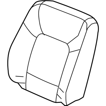 Honda 81521-TG7-L51ZA Cover, Left Front Seat-Back Trim (Shadow Beige) (Leather)