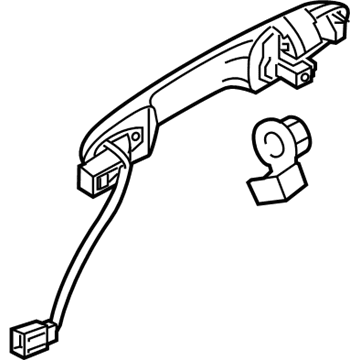 Honda 72180-T7W-A11ZG Handle, Driver Side (Misty Green Pearl)