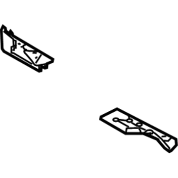 BMW 41-12-7-129-506 Support, Trunk Floor, Right