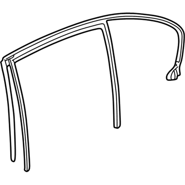 BMW 51-35-7-008-046 Rear Right Window Guide