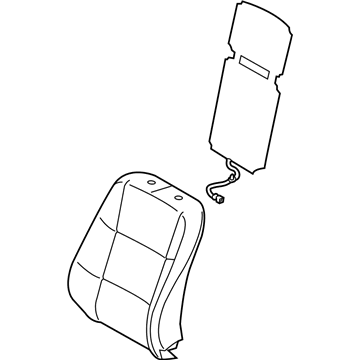 Lexus 71073-33N40-A2 Front Seat Back Cover Sub-Assembly, Right (For Separate Type)