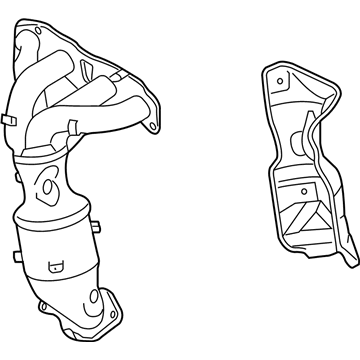 Nissan 14002-JM30E Exhaust Manifold With Catalytic Converter Passenger Side