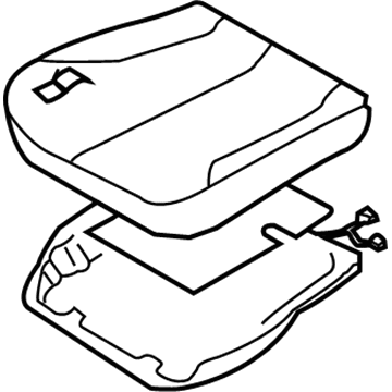 Nissan 87350-7Y62B Cushion Assembly - Front Seat