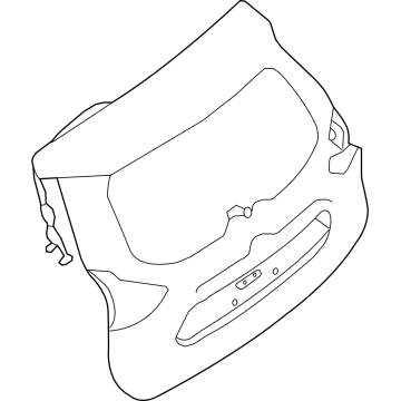 Nissan 9001A-7FR0D Door Assy-Back