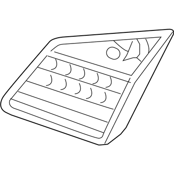 Hyundai 92413-3M050 Lens & Housing-Rear Combination Inside Lamp, LH