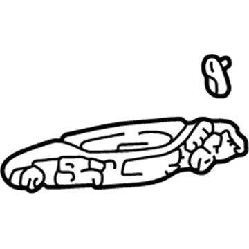 Lexus 69210-48030-A0 Front Door Outside Handle Assembly, Right