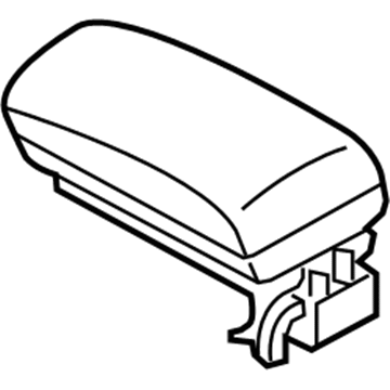 BMW 51-16-3-414-211 Cover, Armrest Imitation. Leather Front