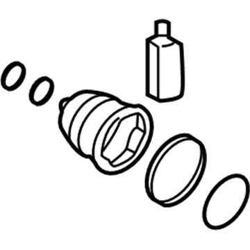 Hyundai 49583-C1000 Boot Kit-Front Axle Differential Side LH