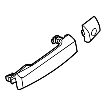 Nissan 806B1-9BU4B HANDLE ASSY-FRONT DOOR OUTSIDE, LH