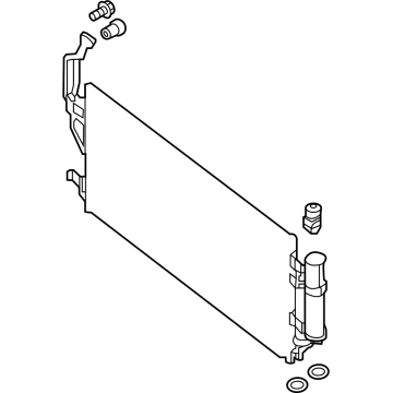 Nissan 92110-5SK0D Condenser & Liquid Tank Assy