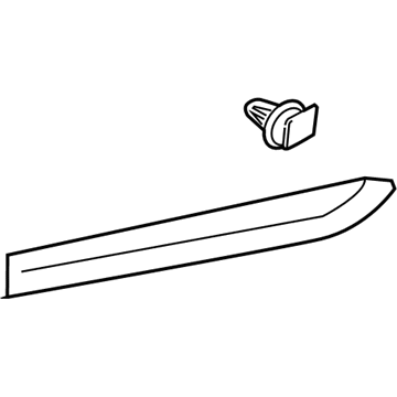 Lexus 75075-50230-B1 MOULDING Sub-Assembly, Rear Door