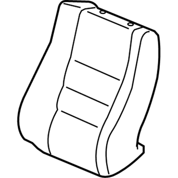 Honda 04811-TA0-A40ZA Cover Set, Passenger Side Trim (Graphite Black) (Side Airbag)